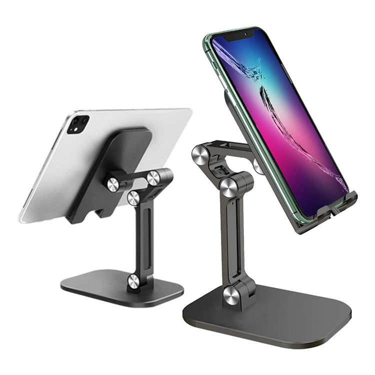 Huwa Angolu Aġġustabbli Foldable Lazy Mobile Phone Desktop Stand is-Soluzzjoni Ultimate għall-Kumdità u l-Produttività