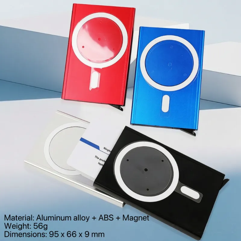 Detentur tal-Kard Pop-Up Awtomatiku tal-Aluminju manjetiku